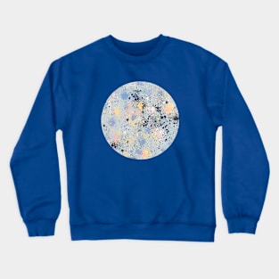 Pocket- ink splatter dust blue Crewneck Sweatshirt